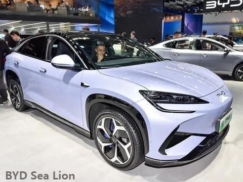 순수 전기 2024 Byd Sea Lion 07 SUV 610 Km 장거리 및 0.42h 충전 시간