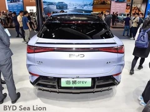 2024 Byd 5도어 5석 Sea Lion 07EV 컴팩트 SUV 길이 너비 높이 mm 4830X1925X1620