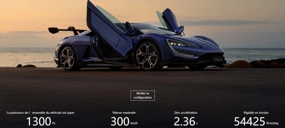 최고속도 300km/h 좌측 스티어링 Byd 순수 전기 슈퍼카 양광 U9 핫 모델