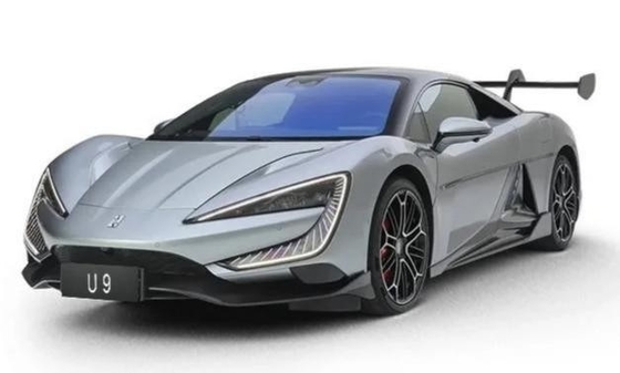 s BYD U9 순수 전기 슈퍼카 최고속도 300km/h 및 멀티 링크 후면 서스펜션