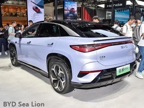 2024 Byd 5도어 5석 Sea Lion 07EV 컴팩트 SUV 길이 너비 높이 mm 4830X1925X1620