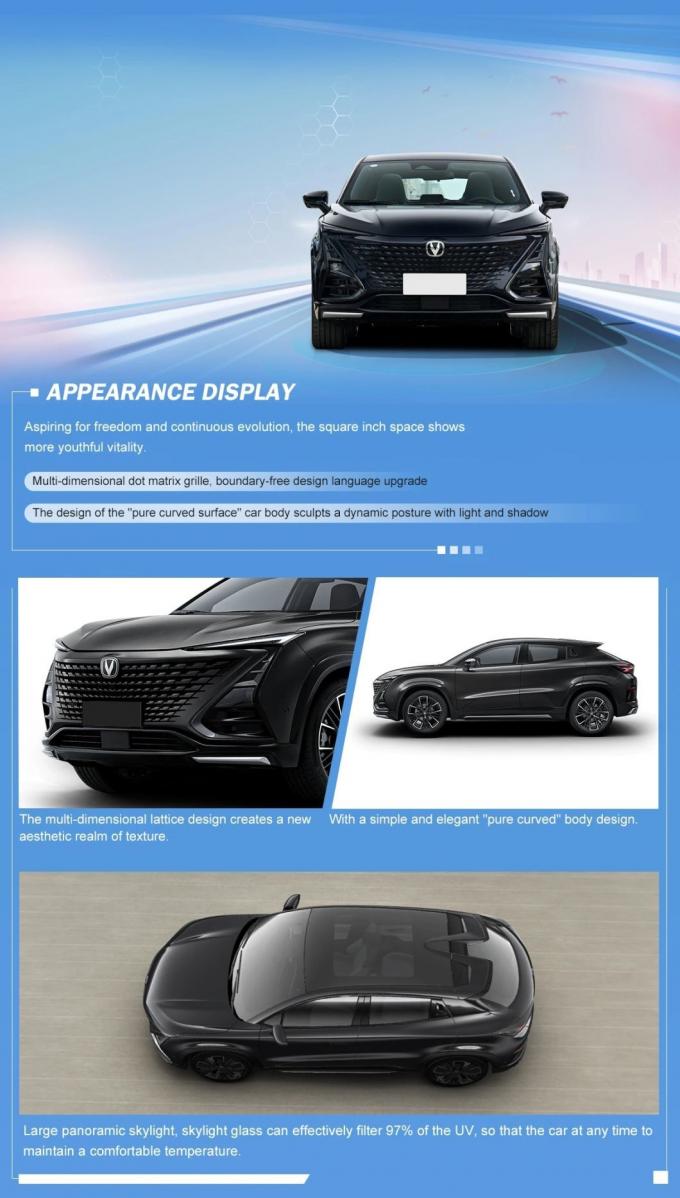 2023 Chang′an Uni-T 1494ml 1.5L 5500rmp 245/45 R20 138kw 300n. M 138kw 5500rmp 1.5L Dohc 4 Cylinder Engine Left Steering